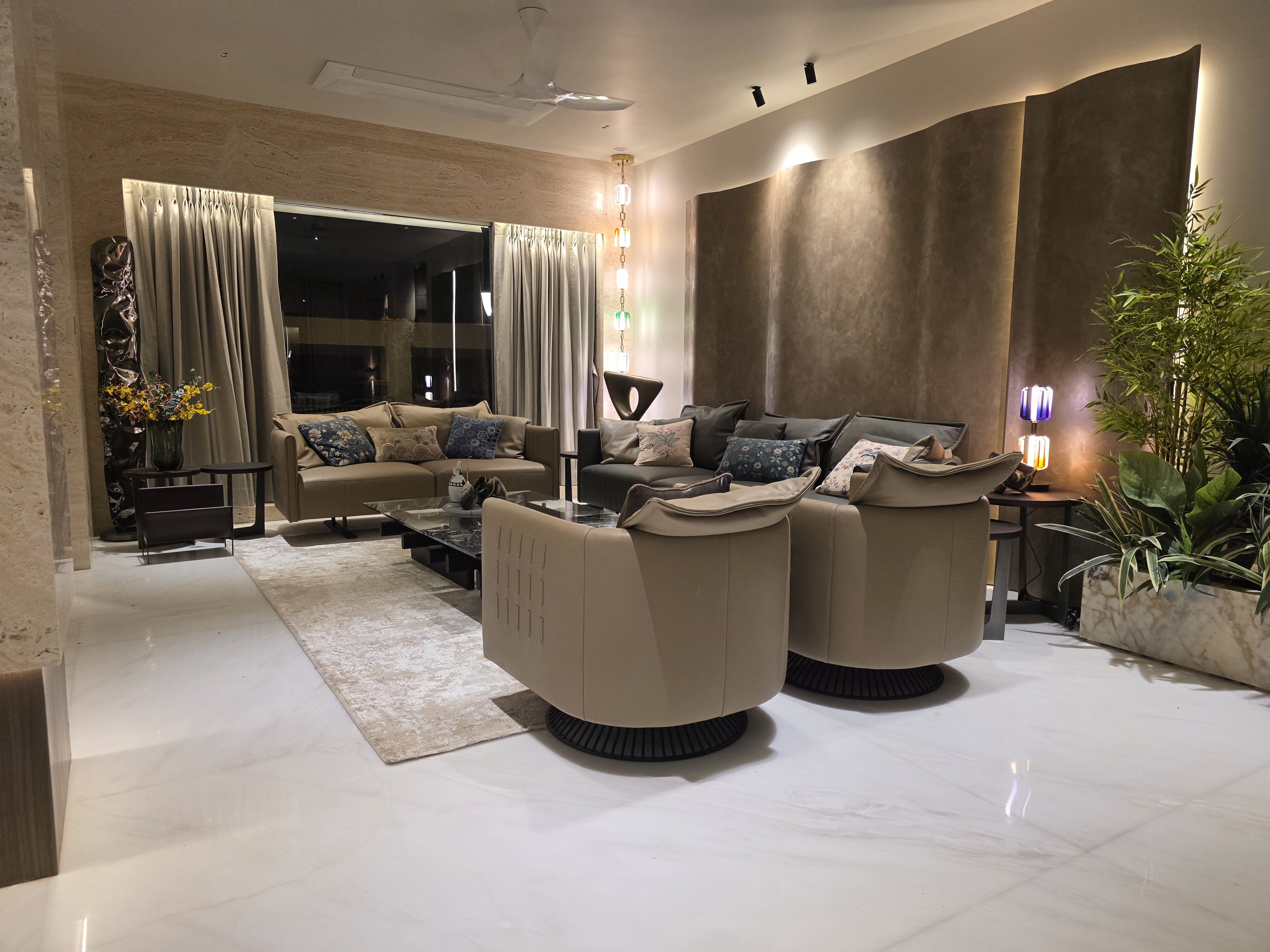 Luxury Living Room Project by Aarav Enterprises